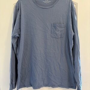 Vineyard Vines Men's Classic Blue Long Sleeve Tee